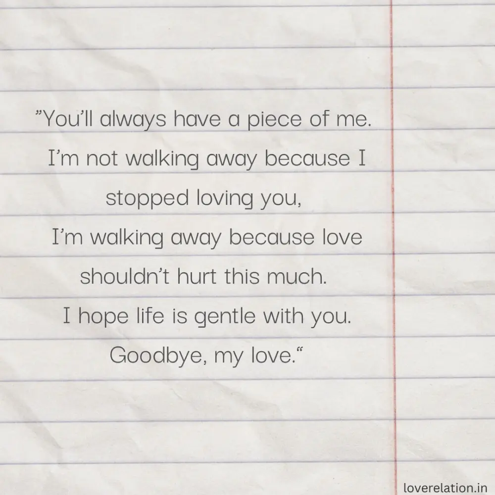 Break Up Messages For Her - Words to Say Goodbye